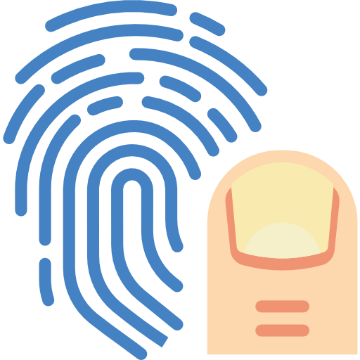 Fingerprint Basic Miscellany Flat icon
