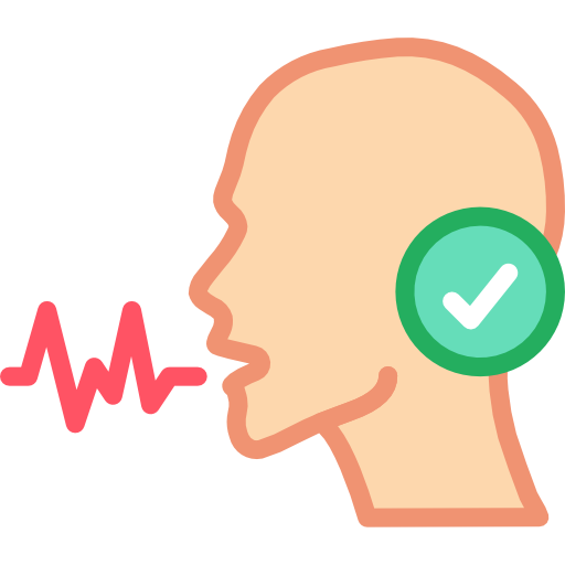 Voice recognition Basic Miscellany Flat icon