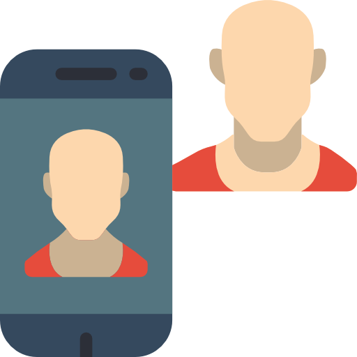 Facial recognition Basic Miscellany Flat icon