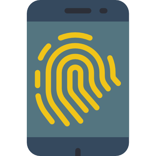 Fingerprint scan Basic Miscellany Flat icon