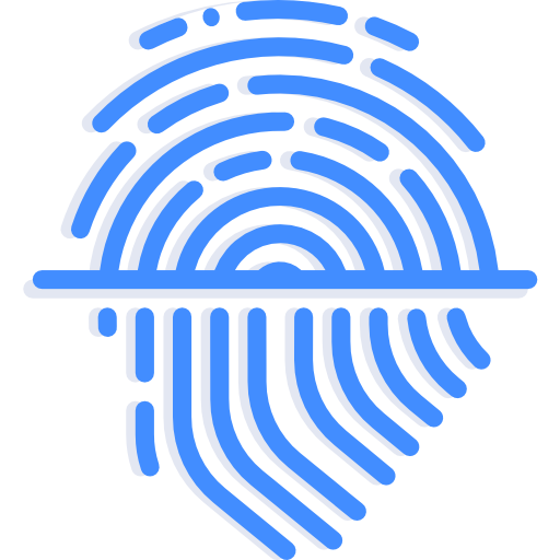 fingerabdruck Basic Miscellany Blue icon