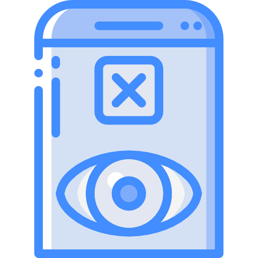 scansione dell'occhio Basic Miscellany Blue icona