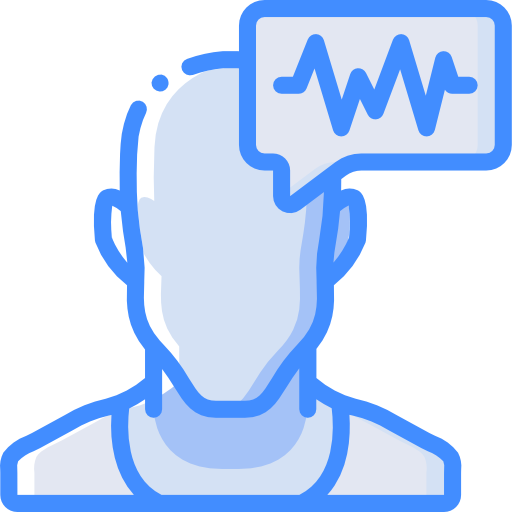 Voice recognition Basic Miscellany Blue icon