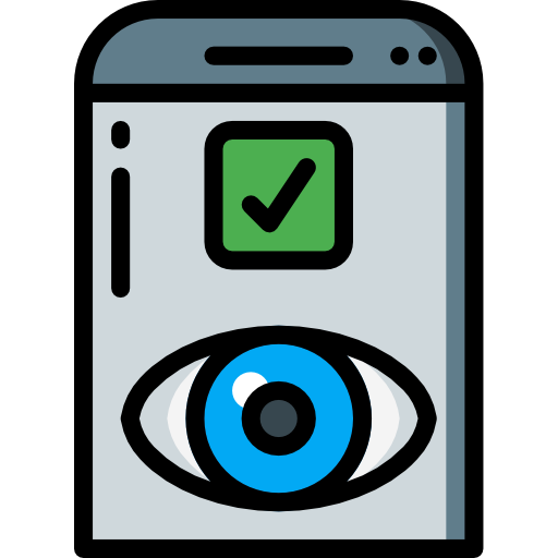 Eye scan Basic Miscellany Lineal Color icon