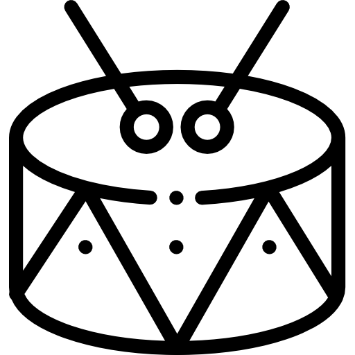 ドラム Detailed Rounded Lineal icon