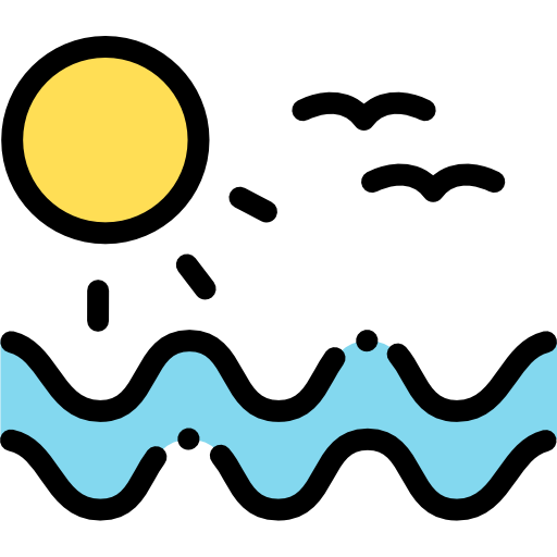 海 Detailed Rounded Lineal color icon