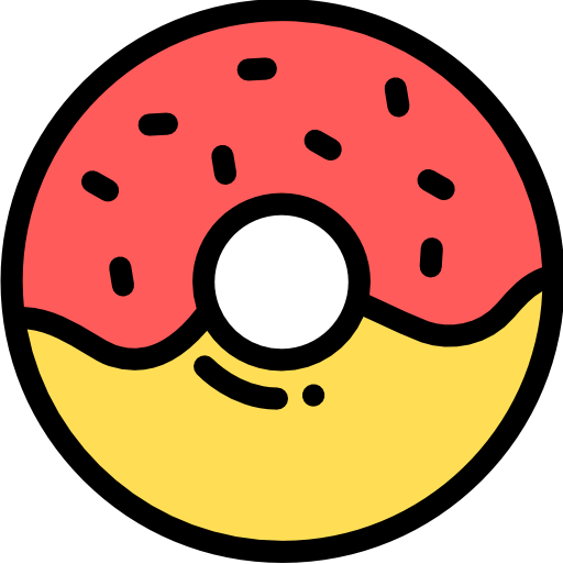 Doughnut Detailed Rounded Lineal color icon