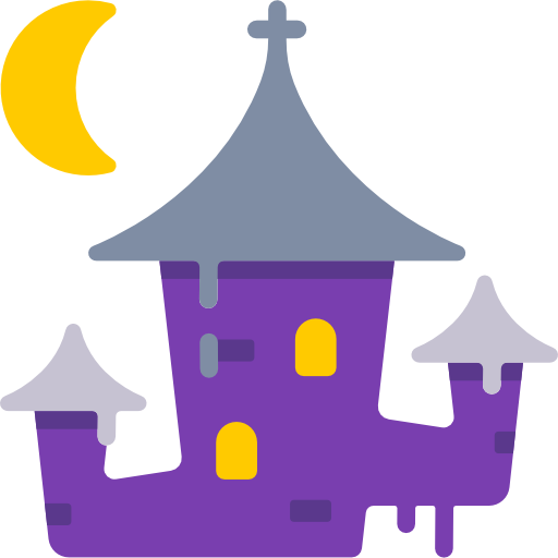 Haunted house Chanut is Industries Flat icon