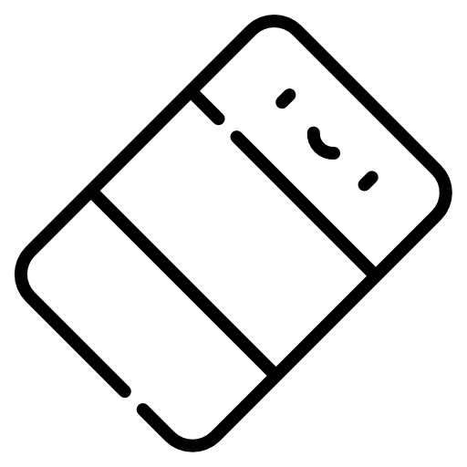 Eraser Kawaii Lineal icon