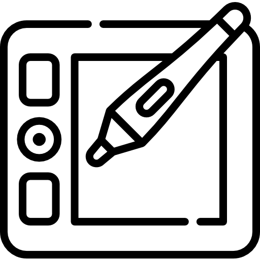 tableta Kawaii Lineal icono