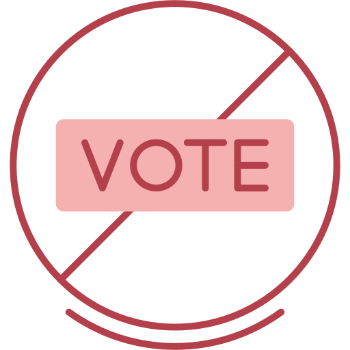 voto proibido Generic color lineal-color Ícone
