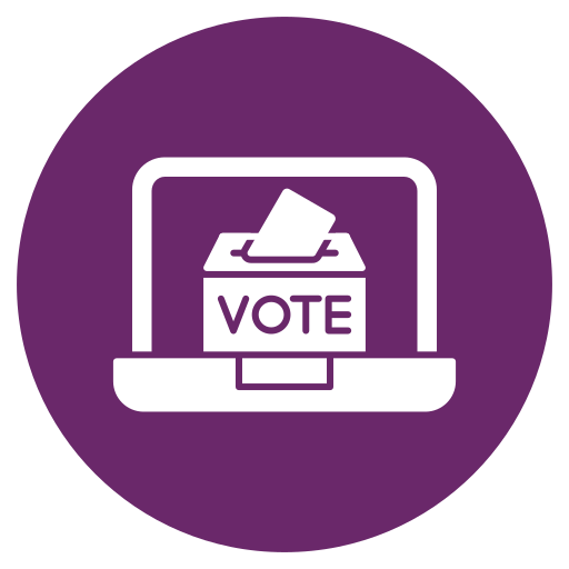 voto online Generic color fill icona