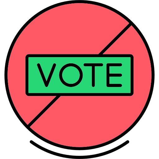 voto prohibido Generic color lineal-color icono