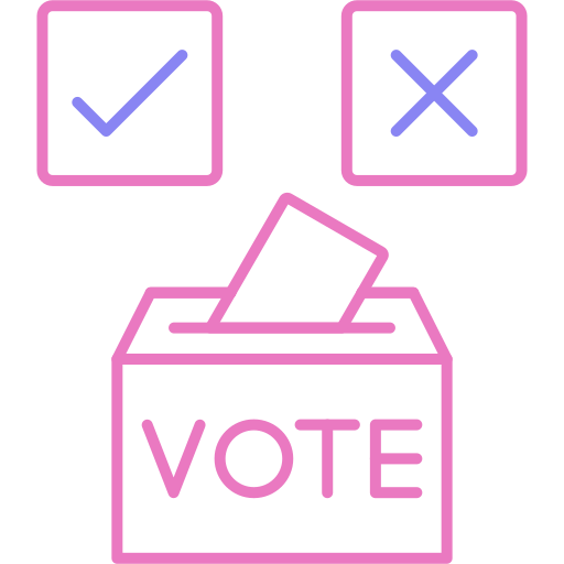 votação Generic color outline Ícone