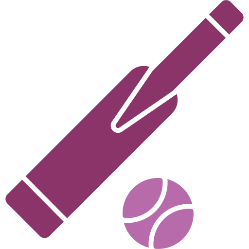Cricket bat Generic color fill icon