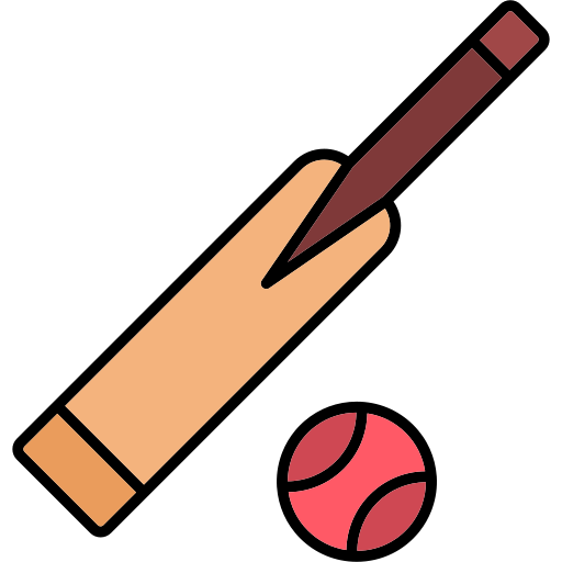 Cricket bat Generic color lineal-color icon