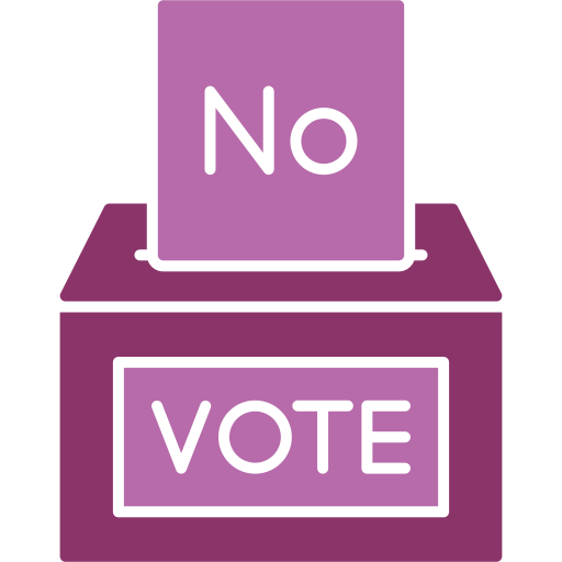 Vote no Generic color fill icon