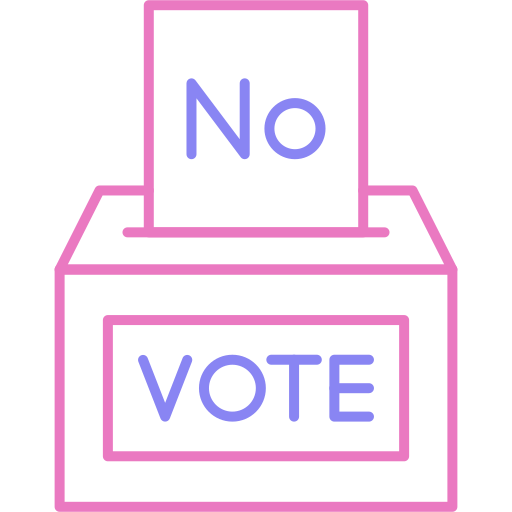vote não Generic color outline Ícone