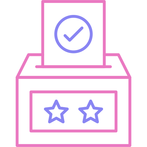 casella di voto Generic color outline icona