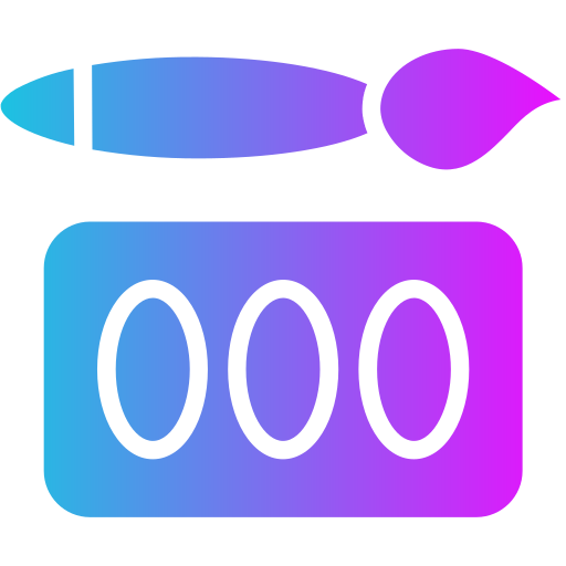 カラーパレット Generic gradient fill icon