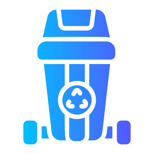 bote de basura Generic gradient fill icono