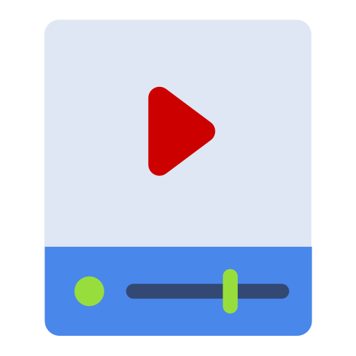 reproductor multimedia Generic color fill icono