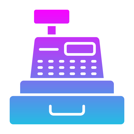 maszyna kasjerska Generic gradient fill ikona