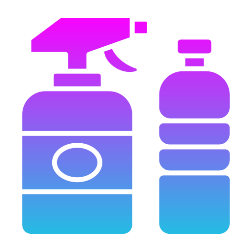 produkty czyszczące Generic gradient fill ikona