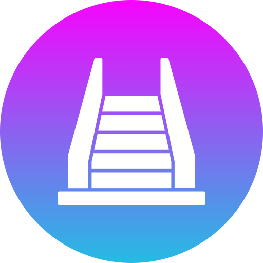Escalator Generic gradient fill icon