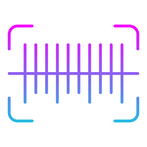 streepjescode Generic gradient outline icoon