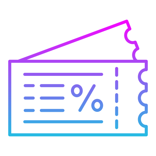 Discount coupon Generic gradient outline icon