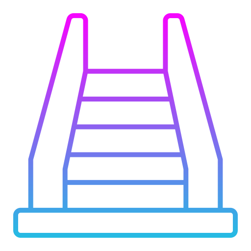 ruchome schody Generic gradient outline ikona