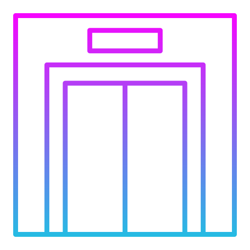 승강기 Generic gradient outline icon