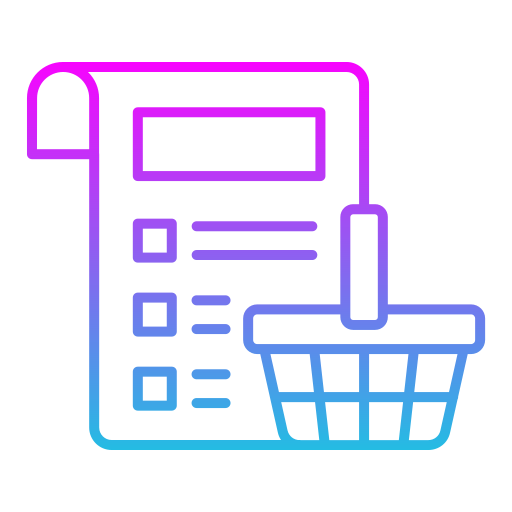 Shopping list Generic gradient outline icon