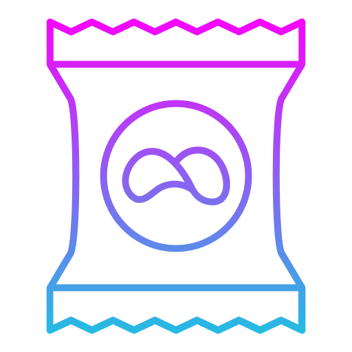 스낵 Generic gradient outline icon