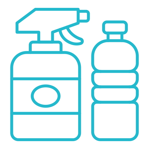 Cleaning products Generic color outline icon