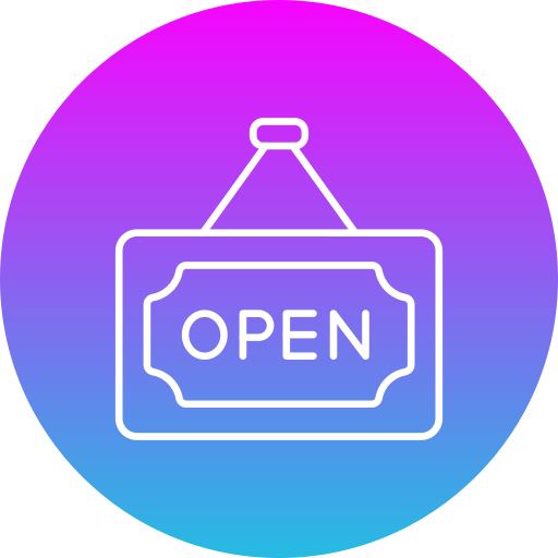 label openen Generic gradient fill icoon