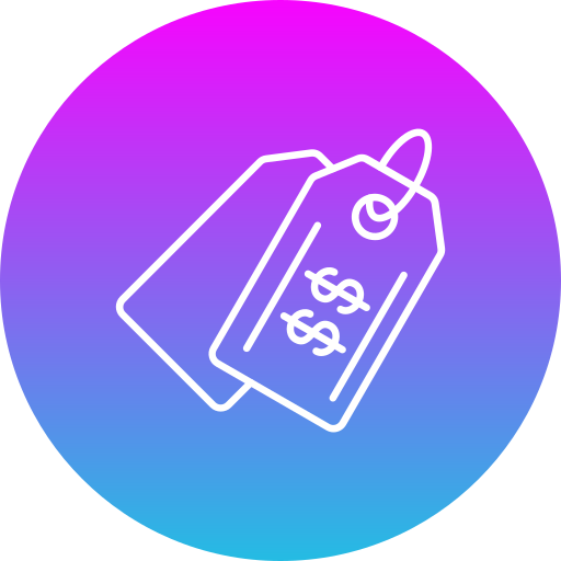 Price tag Generic gradient fill icon