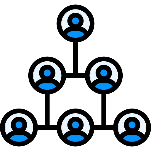 Организационная структура Generic color lineal-color иконка