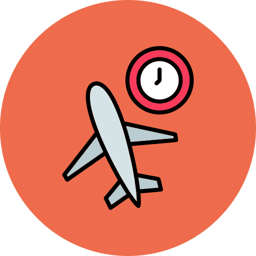 Flight time Generic color lineal-color icon