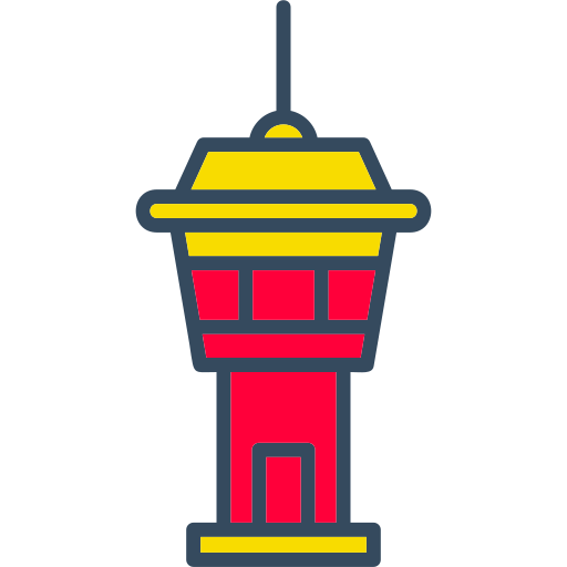 kontrollturm Generic color lineal-color icon