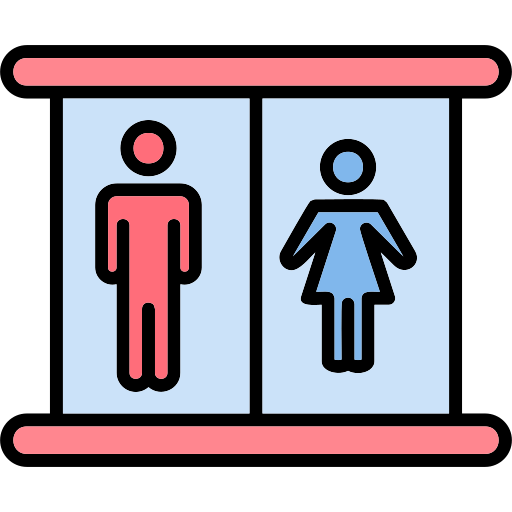 туалет Generic color lineal-color иконка