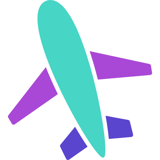 luchtvaartmaatschappij Generic color fill icoon