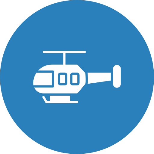 helikopter Generic color fill icoon