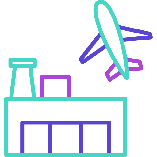 공항 Generic color outline icon