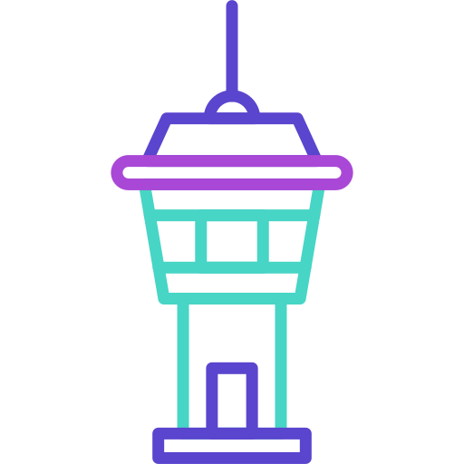 torre de control Generic color outline icono