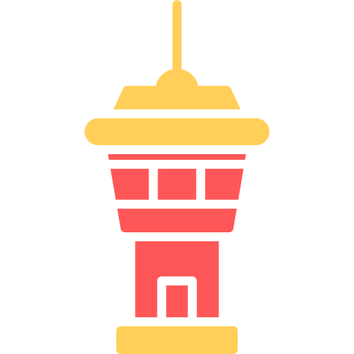torre di controllo Generic color fill icona
