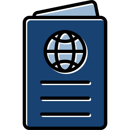 pasaporte Generic color lineal-color icono