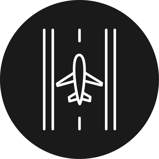 Runway Generic black fill icon