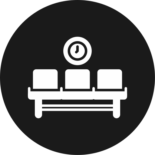 Waiting area Generic black fill icon